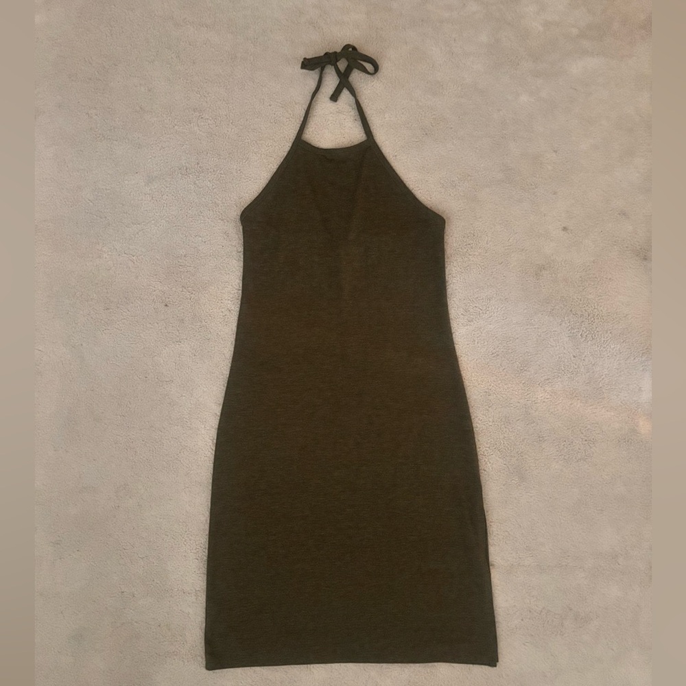 Green Halter Dress